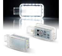 XEBRAD 2 pièces LED Lampes de Coffre à Bagages éclairage intérieur de Porte de Bienvenue, for Land Rover, for Range Rover, L405 Sport L494 SVR Defender L663 éclairage pour Le Plancher de la Voiture