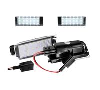XEBRAD 2 pièces LED lampes d'éclairage de plaque d'immatriculation, for Renault Twingo, for Espace 5 Kangoo Koleos Kadjar Trafic 3, for Clio Megane Twizy Wind Éclairage de plaque d'immatriculation(Con