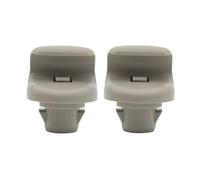 XEBRAD 2 pièces pare-soleil de voiture Clips de pare-soleil support de crochet couvercle de support, for Nissan, for Qashqai, for J10 Dualis dispositif de retenue de retrait gris 96409BC402 clip pare-