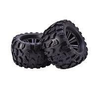 XEBRAD 2pcs 12mm Hex 125mm Roues Pneus 1/10, for Monster, Truck Off Road, for HPI, for HSP, Savage XS TM Flux, for LRP,