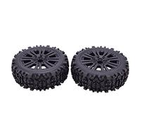 XEBRAD 2pcs 17mm Hex et 120mm Roues Pneus 1/8 Off-Road Car Buggy Redcat Team, for LOSI, for VRX, for HPI, for Kyosho, for HSP, for Carson, for Hobao,