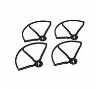 XEBRAD 4 pièces 4 5 pouces garde d'hélice Drone Anti-collosion protecteur anneau de couverture 4045 5045 5149 hélice QAV250 RC quadrirotor pièces Protection d'hélice de drone(4 inch propeller,Schwarz)