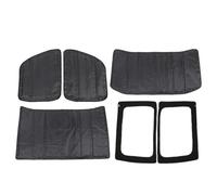 XÉBRAD 4 Portes, for Jeep, for Wrangler JL 2018 - 2022, kit d'isolation Thermique de Toit en Coton, Accessoires de Couverture Anti-Bruit Tapis insonorisé(6PCS JL 4-Door)