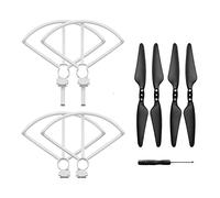 XEBRAD Accessoires Couvercle de Protection d'hélice Accessoires de quadrirotor Lame, for hélices HUBSAN, Zino H117S, for HUBSAN, Zino H117s Protection d'hélice de Drone(White Guard Props)