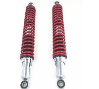 XEBRAD Amortisseur arrière universel for moto, ressort de 400 mm, 15,75 pouces, 7 mm, for quad, scooter, motocross, XL185, XL125S, CL50, CD50, 150 cc, 250 cc, 400 cc (rouge) Amélioration de la suspens