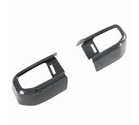 XEBRAD Autocollant de garniture de couvercle de sortie d'aération intérieure de voiture, for Ford, for Explorer, 2020 2021 en fibre de carbone ABS Bande de garniture pour grille d'aération de voiture