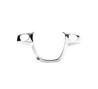 XEBRAD Autocollant de Garniture de Volant ABS chromé, for Ford, for Focus 3 Mk3, for Kuga Escape 2012 2013 2014 2015 Autocollant décoratif pour Volant(Silver 1pc)