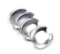 XEBRAD Autocollants chromés Brillants for poignée de Porte de Voiture, for VW, 2007-2016 Couvre-poignée de Porte de Voiture(Silver Bowl)