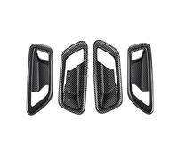 XEBRAD Autocollants de garniture cadre poignée porte intérieure en Fiber carbone, accessoires décoration bol for Maverick 2022 Autocollant pour garniture intérieure de porte de