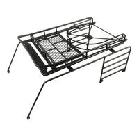 XEBRAD Barres de Toit en métal Course, Porte-Bagages, Cage sécurité, pièces Mise à Niveau, Accessoires for Voiture sur chenilles RC, for Axial, SCX10 II 90046 Galerie de Toit pour Voiture Miniature
