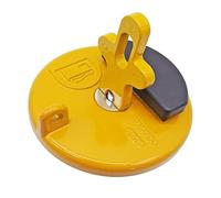 XÉBRAD Bouchon de réservoir d'huile et de carburant for excavatrice Caterpillar 7X7700 CAT 320B, 320C et 320D - Métal - Jaune - Moderne - À visser Ensemble de couvercle de carburant pour excavatrice