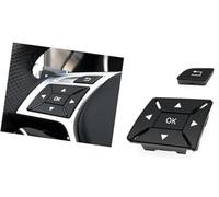 XEBRAD Bouton Multifonctionnel de commutateur de Volant de Voiture W204, for Mercedes-Benz CEA GLK Classe X204 W212 W156 W246 W207 W117 W218 Kit de Boutons de Volant(Schwarz)