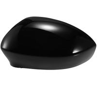 XEBRAD Capuchon de protection rétroviseur gauche noir rechange for Fiat 500 2007-2023, garnitures décoratives extérieures Housse de rétroviseur