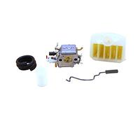 XEBRAD Carburateur Carb filtre à Air ensemble de tiges d'accélérateur pièces de rechange de moteur de tronçonneuse, for Husqvarna, 340 350 346 345 351 353 Kit carburateur 2 temps
