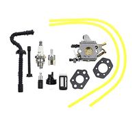 XEBRAD Carburateur de tronçonneuse de remplacement, for Zama, avec filtre de conduite de carburant, for STIHL, MS192 MS192T MS192TC C1Q-S258 C1Q-S258 1137-120-0650 Kit carburateur 2 temps