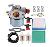 XEBRAD Carburateur filtre à Air tuyau de carburant moteur tondeuse motoculteur, for Tecumseh, 640017 Kit carburateur 2 temps