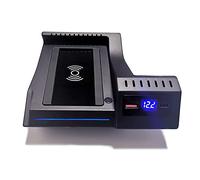 XEBRAD Chargeur sans Fil de Voiture QI 15 W, étui de Charge Rapide for téléphone, for, for Mercedes-Benz, W205 X253 AMG C43 C64 GLC 43 GLC 63 Chargeur sans Fil monté sur Voiture(for AMG C43 C64)