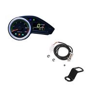 XEBRAD Compteur kilométrique de moto vitesse couleur Tachymètre Jauges LCD Instrument numérique Ensemble compteur kilométrique pour vélo(With bracket)