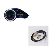 XEBRAD Compteur kilométrique de moto vitesse couleur Tachymètre Jauges LCD Instrument numérique Ensemble compteur kilométrique pour vélo(With sensor)