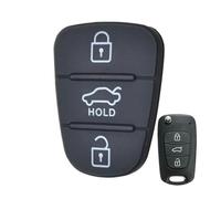 XÉBRAD Coussinet en Caoutchouc de Remplacement for clé télécommande de Voiture à 3 Boutons, for Kia, Soul, Venga, Picanto Rio, for Sorento, Ceed, Sportage Coque de clé de Voiture