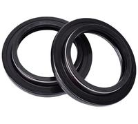 XEBRAD Couvercle anti-poussière for amortisseur de Suspension fourche avant, 35x47x10.5, for GUZZI, 750 SPORT V7 CAFE' CLASSIC 850 LE MANS IIIIII Joint d'étanchéité de fourche de moto(2x cover)