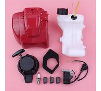 XEBRAD Couvercle de cylindre supérieur moteur, carénage démarreur à recul, bobine d'allumage petit, montage réservoir carburant, filtre Air GX25 GX 25 Unité de démarrage