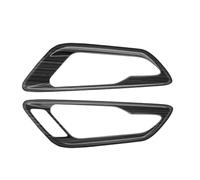 XEBRAD Couvercle de protection poignée intérieure, panneau cuvette porte for Alphard série 40 2023 +, accessoires d'intérieur noir RHD Autocollant pour garniture intérieure de porte de