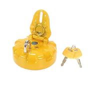 XÉBRAD Couvercle de réservoir de carburant, bouchon de réservoir d'essence jaune verrouillable avec clés, for Caterpillar E307/312/200B/60D Ensemble de couvercle de carburant pour excavatrice