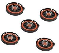 XEBRAD Couvercle de soupape moteur, for, E60 E81 E82 E83 E84 E85, 1/5/10 pièces couvercle PCV 11128645888/11127553171/11127555212 Remplacement du couvercle de soupape Pcv du moteur(BLACK 5 Pcs)