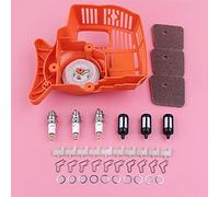 XEBRAD Démarreur à recul, filtre Air et carburant, cliquet for chien, rondelle ressort, Kit de bougies d'allumage, pièces tondeuse, for STIHL, FS38 FS45 FS46 FS55 FC55 HL45 KM55 Unité de démarrage