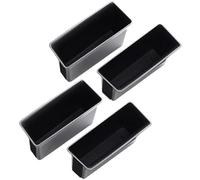 XEBRAD Ensemble de 4 boîtes rangement poignée porte, pour Golf 8 2020 2025, organisateur voiture pour avant et arrière, accessoire pratique fiable boîte de rangement pour poignée de porte de voiture