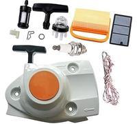 XEBRAD Ensemble de démarrage avec kit de mise au point du filtre à air, for tronçonneuses à béton TS410, TS420, TS480i et TS500i, remplace les références OEM 4238 190 0300 et 4238 140 4401. kit de fil