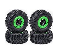 XEBRAD Ensemble de Jantes de Roue en Caoutchouc for Voiture RC 110 mm 1/10 Short Course Truck, for ARRMA, SENTON 4X4 550 Mega XLH 9125, for Traxxas, Slash(7545 Green)
