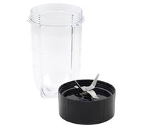 XEBRAD Ensemble de Lames croisées de Rechange + Tasse de 16 oz, for Magic Bullet, pièces de Rechange compatibles avec Le mélangeur 250 W MB1001 Lames croisées d'extracteur