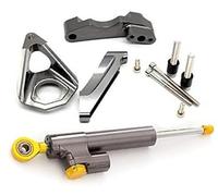 XEBRAD Ensemble de supports d'amortisseur direction, GSXR1000 GSX-R 1000 2003-2006, support montage d'amortisseurs directionnels stabilisateur CNC Unité de contrôle de conduite pour moto(BLACK 13)