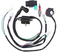 XEBRAD Faisceau de câbles, Interrupteur d'arrêt, Bobine de Bougie d'allumage CDI, for Pit Bike 110cc, 125cc, 140cc Kit Bobine et Bougie d'allumage pour Voiture