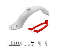 XEBRAD Fender Electric Scooter Back Mudguard Rear Sets For Xiaomi M365 And M365 Pro Red Parts With Screws Tools Tyre Splash Fender Feu de position latéral(White)