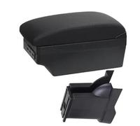 XEBRAD for Alto 2008-2016 boîte Console Centrale Stockage rénovation Support de Verre Accessoires de Voiture Accoudoir de Voiture(Black A2 Black Line 7usb)