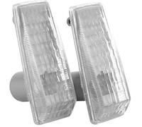 XEBRAD for, for W124, for R129, for W140, for W202, for W201 2 pièces Garde-Boue de Voiture Clignotant indicateur répéteur Couvercle de Lampe Blanc Clignotant de Voiture