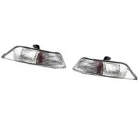 XEBRAD for Mustang, 2015 2016 2017 Clignotant de Pare-Chocs Avant indicateur de Lampe avec Ampoules halogènes FR3B-13201-A Clignotant de Voiture(Black Left and Right)