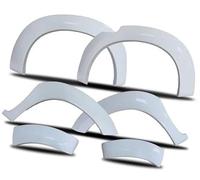 XÉBRAD For Toyota, Hilux Vigo 2012 2013 2014 Double cabine garde-boue évasé passage de roue garde-boue évasés accessoires de voiture Couverture de garniture de passage de roue de voiture(White)