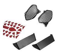 XEBRAD For Tracer 9, for Tracer9 GT 2021-, TFT Peaks Instrument Hat Pare-Soleil Compteur Couverture Inférieure Phare Gardes Clignotants Protecteur Protection pour tableau de bord de moto(Combination)