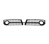 XEBRAD For TT 2007-2010 2 pièces nid d'abeille perforé cadre de feu antibrouillard avant voiture pièces personnalisées 8J0807682 8J0807681 Brouillard Lumière moulure (BLACK Gloss Black)
