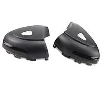 XEBRAD for VW, for, 5N, for Sharan, 7N, for Seat, Alhambra 7N, Clignotant de rétroviseur latéral de Voiture, Clignotant Dynamique LED Clignotant de Voiture(Black with Puddle Light)