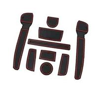 XEBRAD for VW, UP GTI, for Seat, MII, for Skoda, Citigo 2013-2024 Tapis en Caoutchouc for Voiture, for VW, UP Tapis de Voiture Tapis de Fente de Porte Accoudoir de Voiture Porte-gobelet Tapis Console