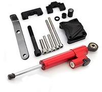 XEBRAD for ZERO, 10X Scooter électrique stabiliser Support en aluminium Kit de montage amortisseurs directionnels accessoires Unité de contrôle de conduite pour moto(BLACK 8)