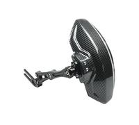 XEBRAD Garde-boue de moto arrière en aluminium for 250 ABS imprimé fibre carbone avant Pièce de rechange de garde-boue de moto(Schwarz)