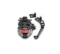 XEBRAD Garde-boue de moto for TMAX560 for Tmax-560 2022-2023 arrière roue Kit cadre plaque d'immatriculation Pièce de rechange de garde-boue de moto(Forged carbon2)