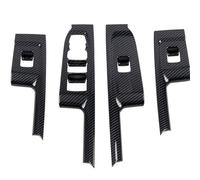 XEBRAD Garniture de bouton lève-vitre, couvercle commutateur, accoudoir porte, autocollant panneau, for Chevrolet, Silverado 2019-2022, garniture commande fenêtre Cache interrupteur de fenêtre