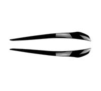 XÉBRAD Garniture de couverture d'autocollant sourcil phare noir brillant voiture, pour accessoires Lci 2010-2012, pour BMW, pour E92 E93 2010 2012 bande de garniture de sourcil de phare de voiture